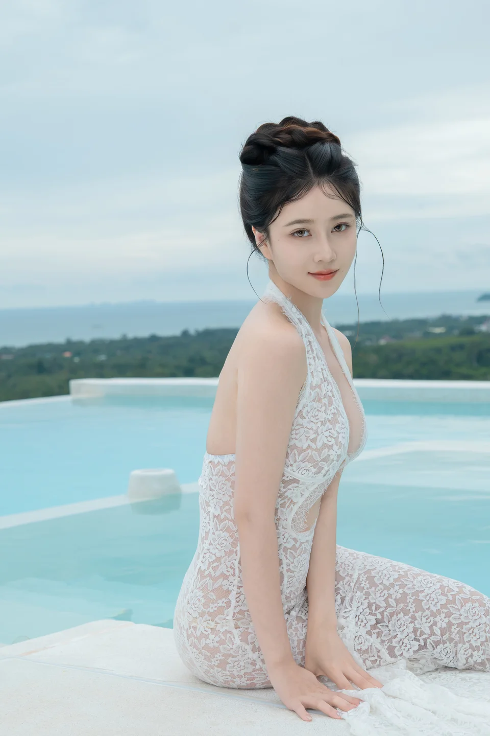 年年 - 白色连衣裙 [73P-314MB] tg@simisebaisi 【丝足阁】038.webp